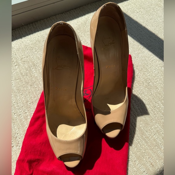 Christian Louboutin Lady Peep 150 Nude - Size 41 - Picture 2 of 8